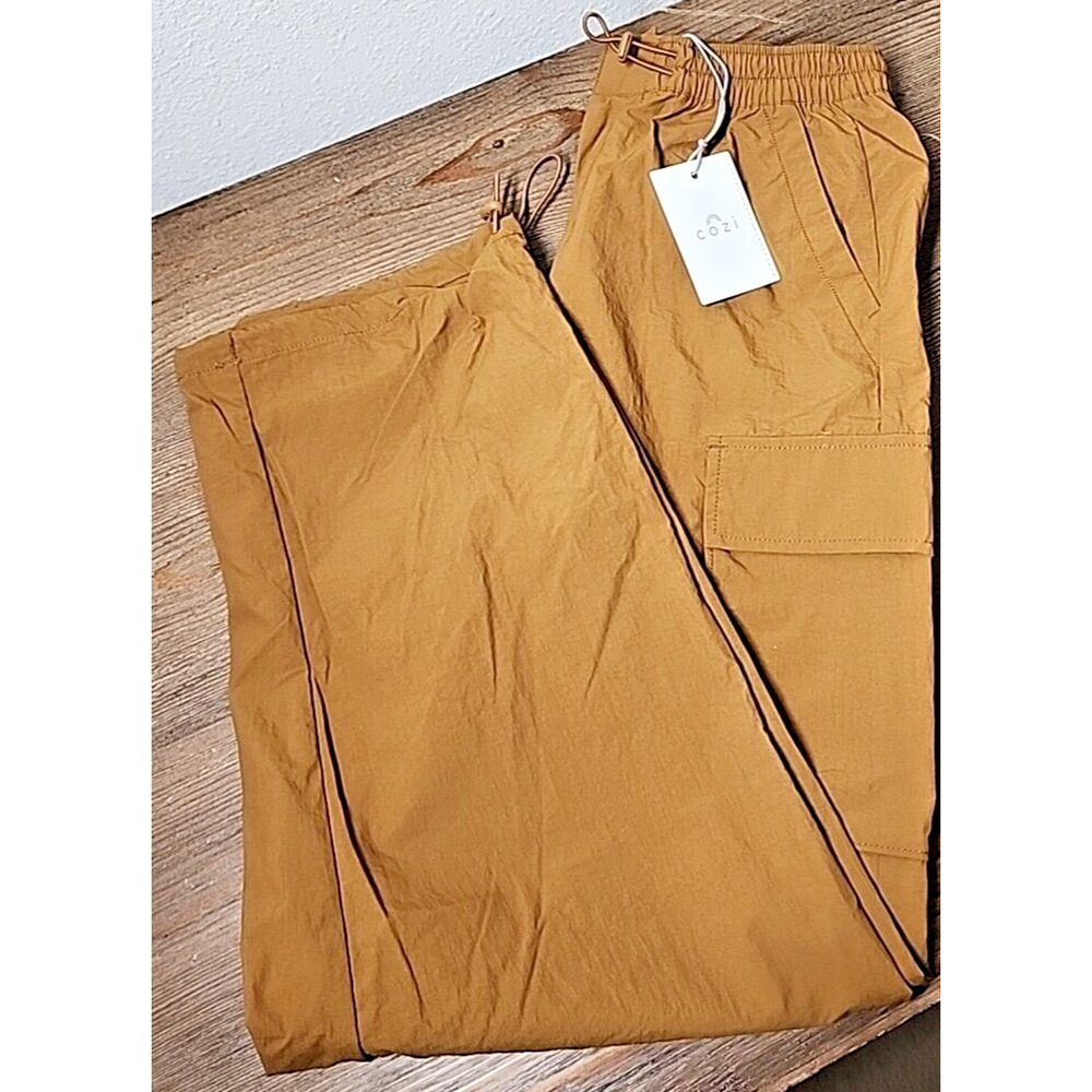Cozi Marie Parachute Cargo Pants Woman's Green Size XS